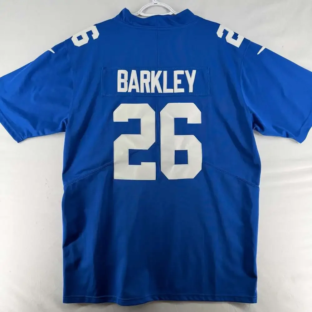 1228 Large Nike New York Giants Saquon Barkley #26 NFL Game Jersey